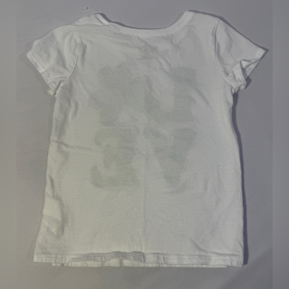 Girls St Patrick’s Day Top Shirt 4T Shamrock Love Tee Green Glitter White Top - Picture 6 of 10